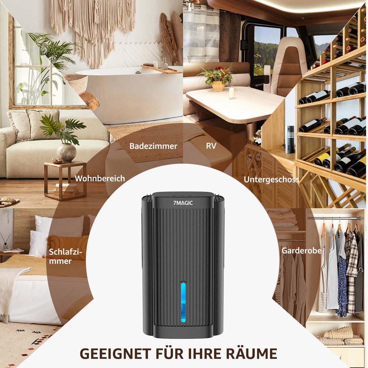 7MAGIC Luftentfeuchter, für 50 m³ Räume, günstig online kaufen