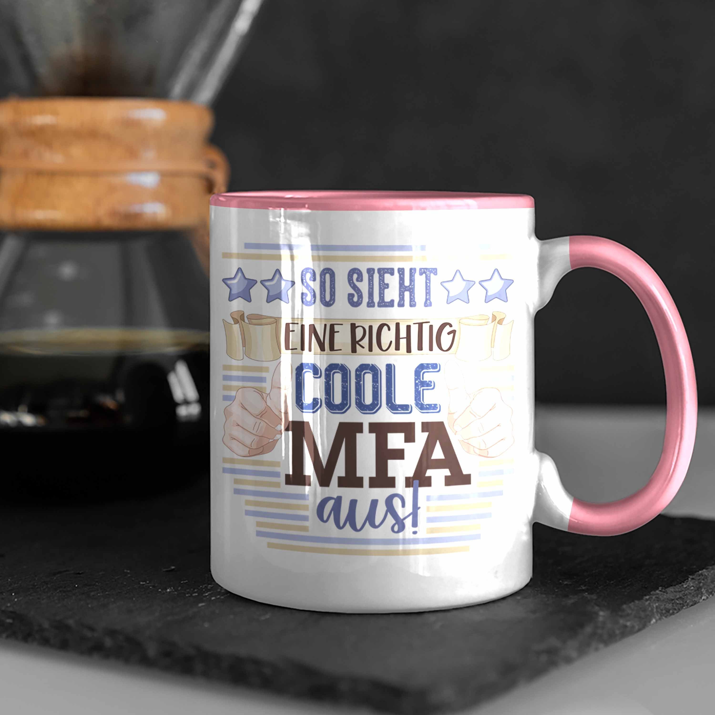 Fachangestellte Geschenk Tasse Beste MFA So Trendation Medizinische Rosa Tasse Arzthelferin