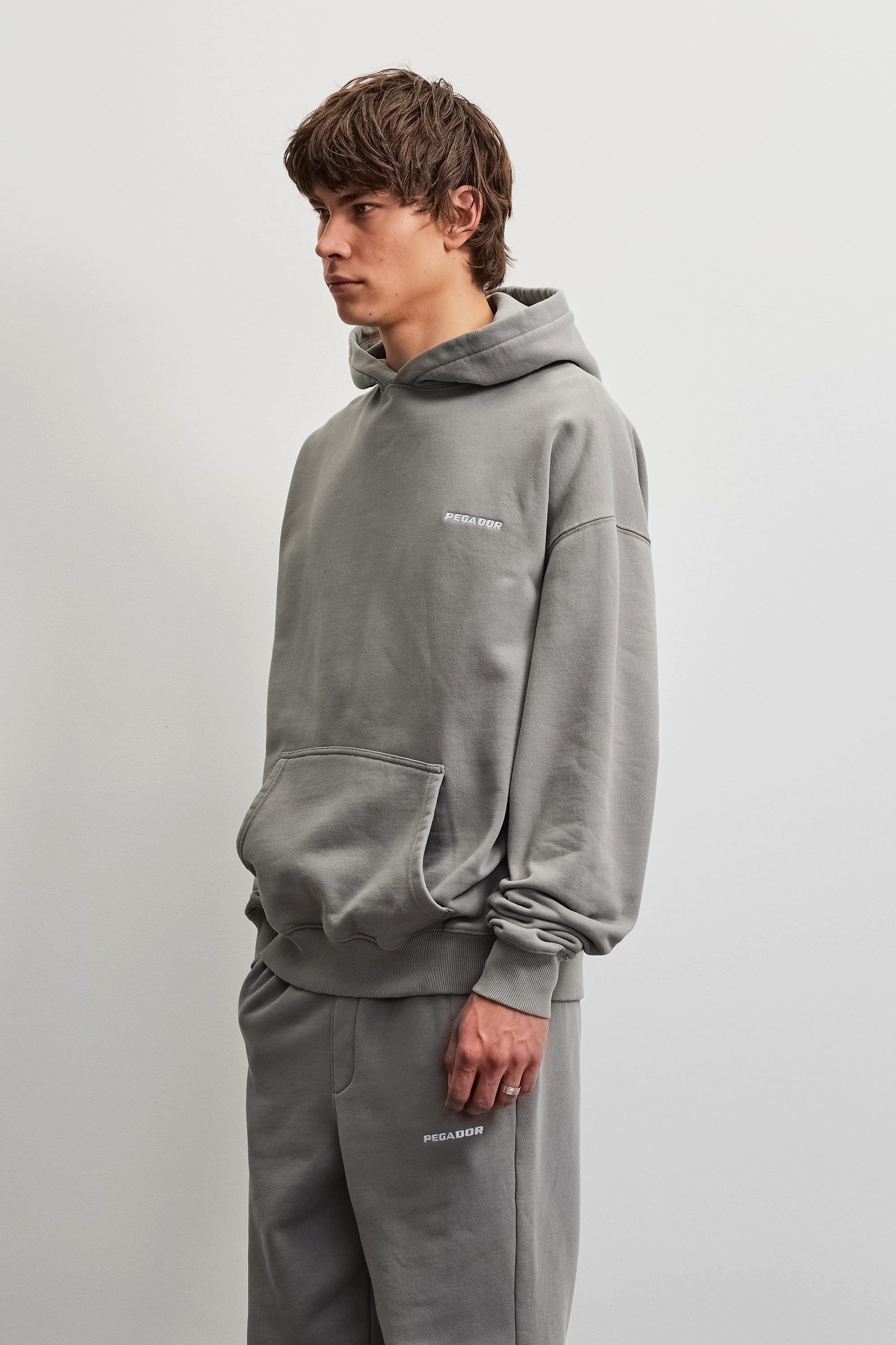 PEGADOR Kapuzensweatshirt Logo Oversized Hoodie Baumwollmischung, oversize – Bild 2 von 5
