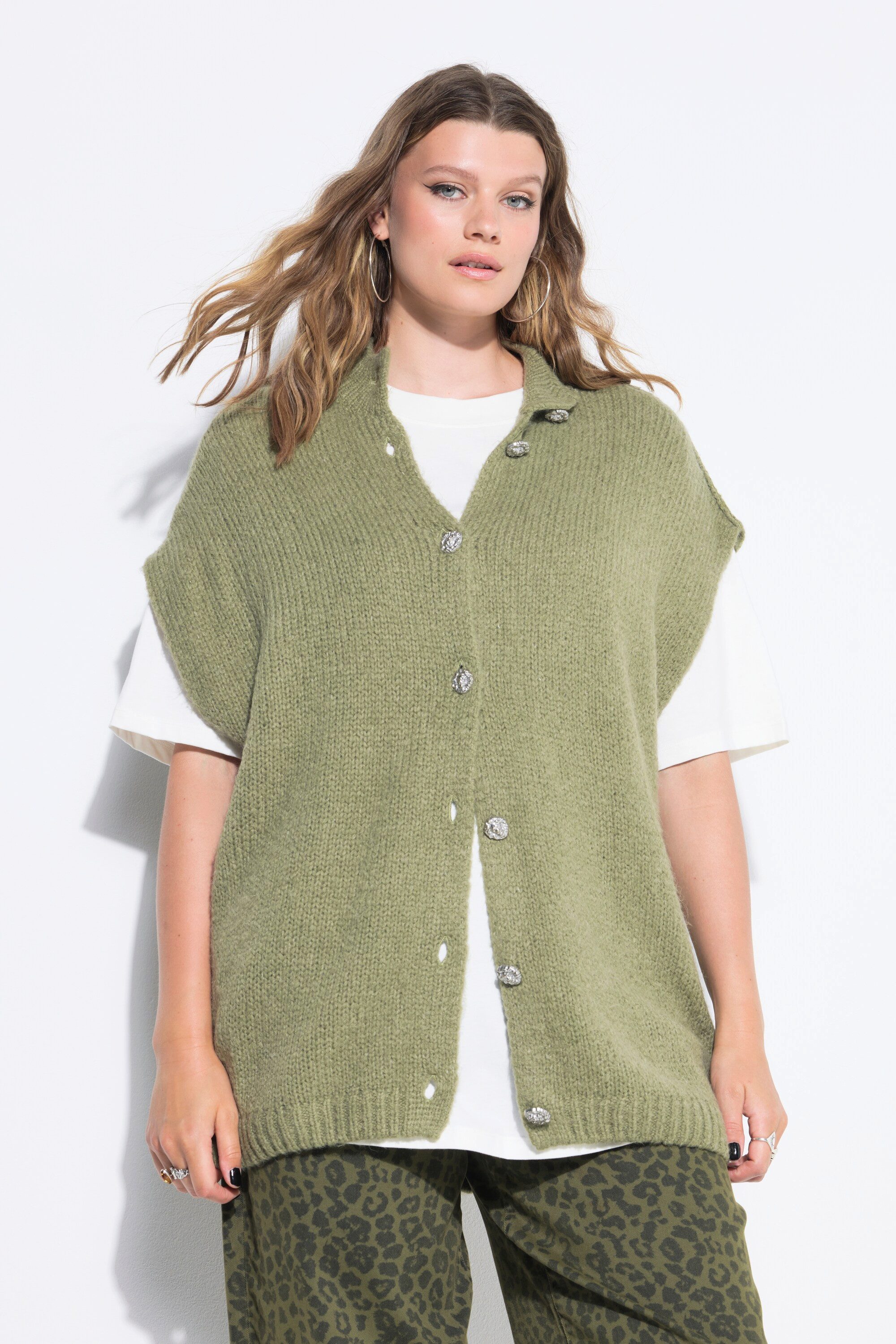 Studio Untold Strickjacke Strickweste oversized extra weich