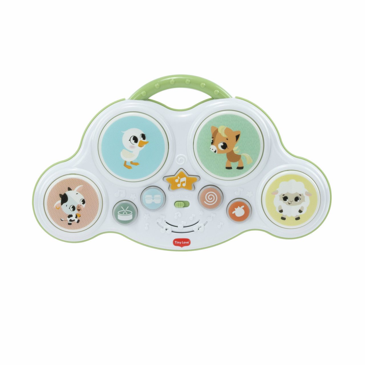 Tiny Love Neugeborenen-Geschenkset Tiny Love Play & Explore Trommeln, Baby Spielzeug ab 6 Monaten, Licht