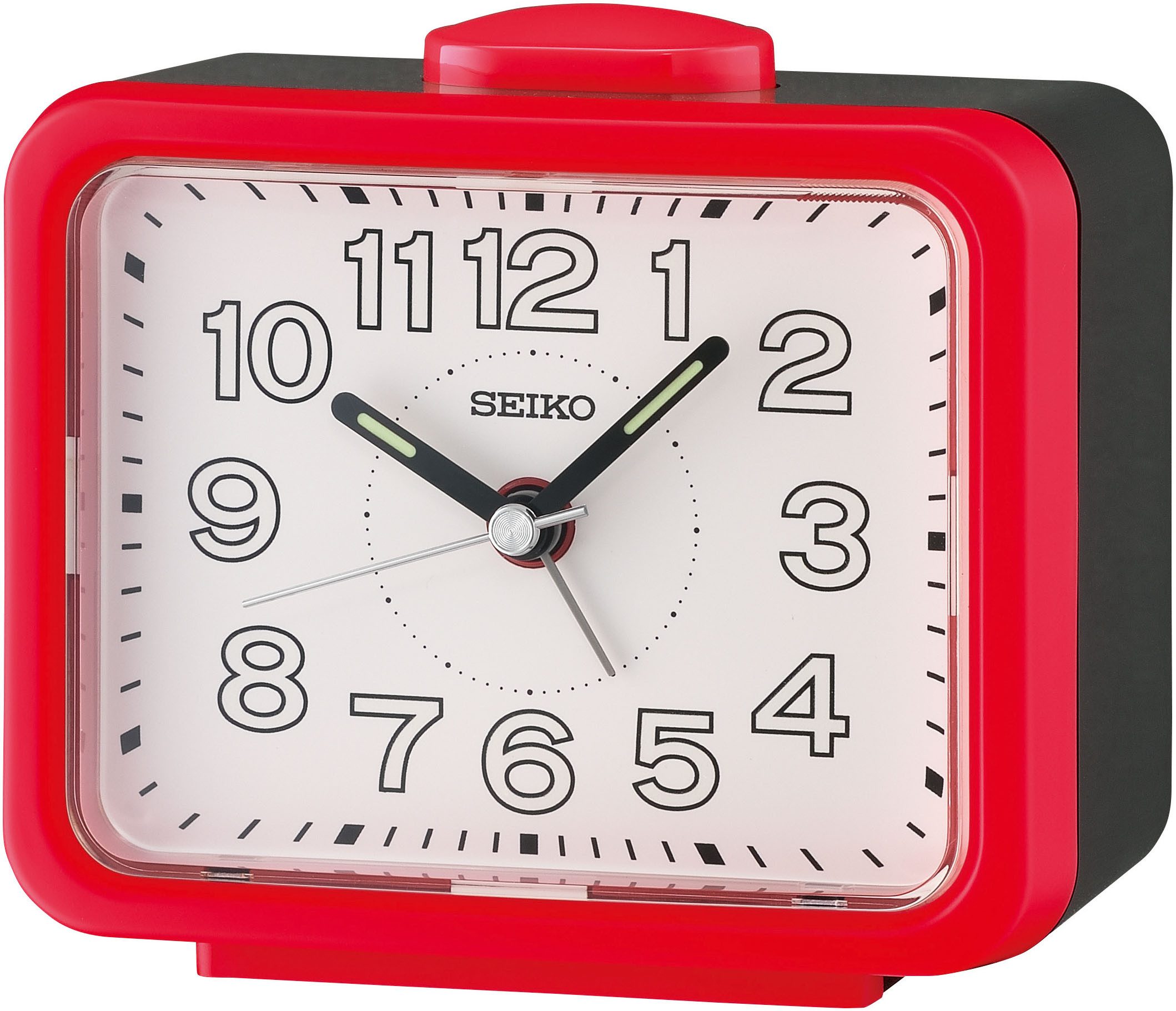 Seiko Quarzwecker Wecker, Schlafzimmer, Klingelalarm, durchlaufende Sekunde,Leuchtzeiger