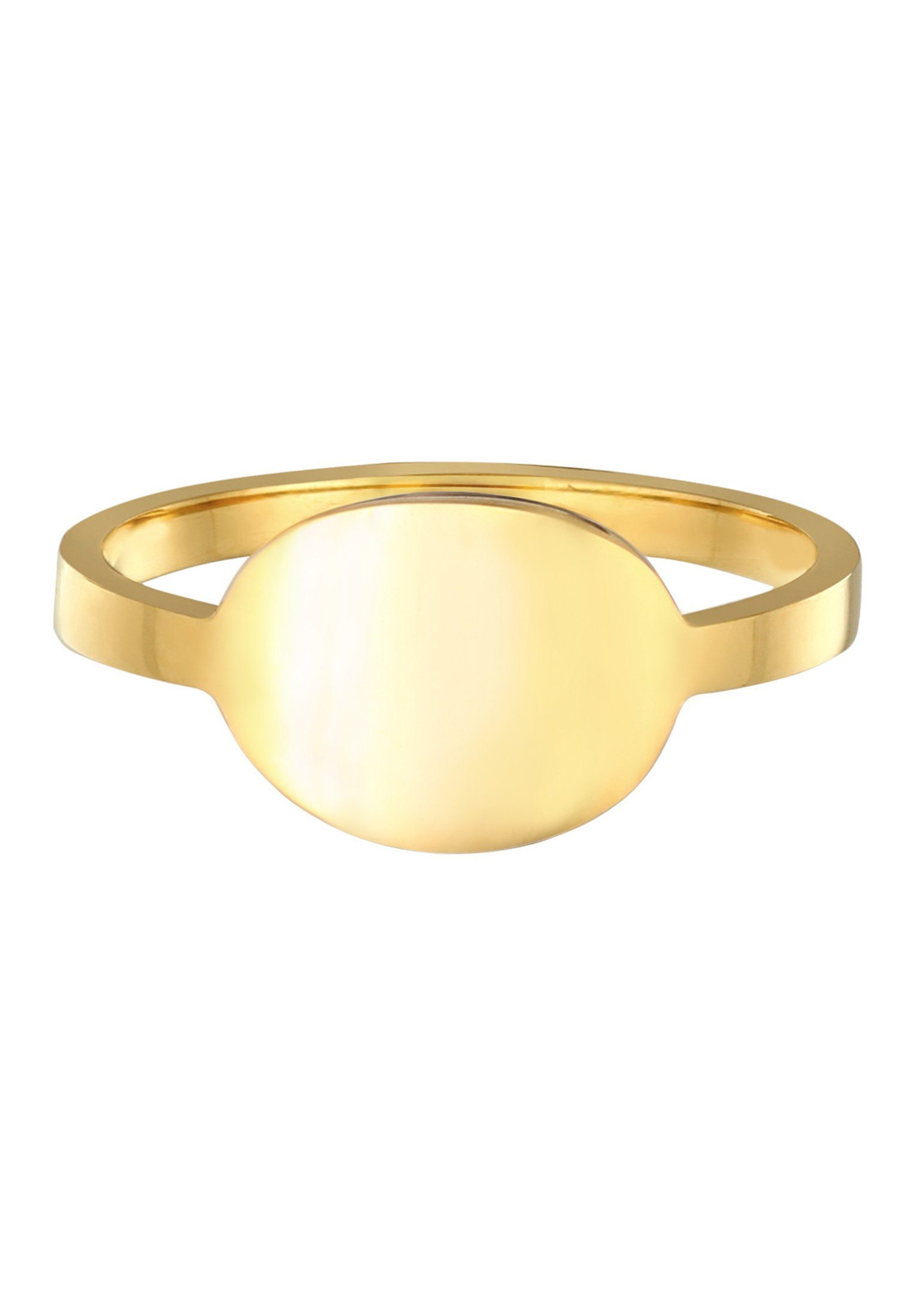 Elli Siegelring Siegelring Basic Trend Oval 925 Silber