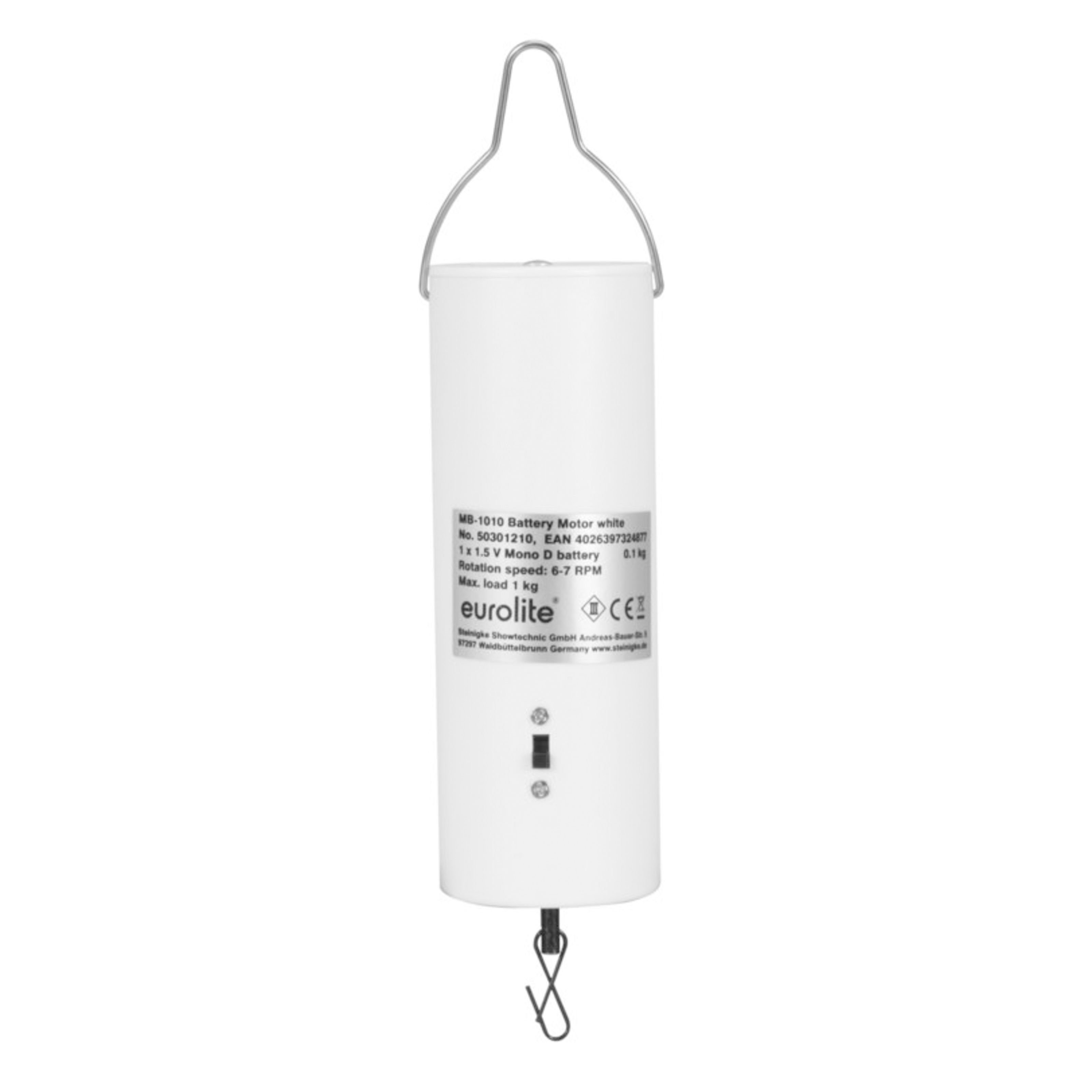 EUROLITE LED Scheinwerfer, MB-1010 Batteriemotor weiß - Zubehör für Lichteffekte