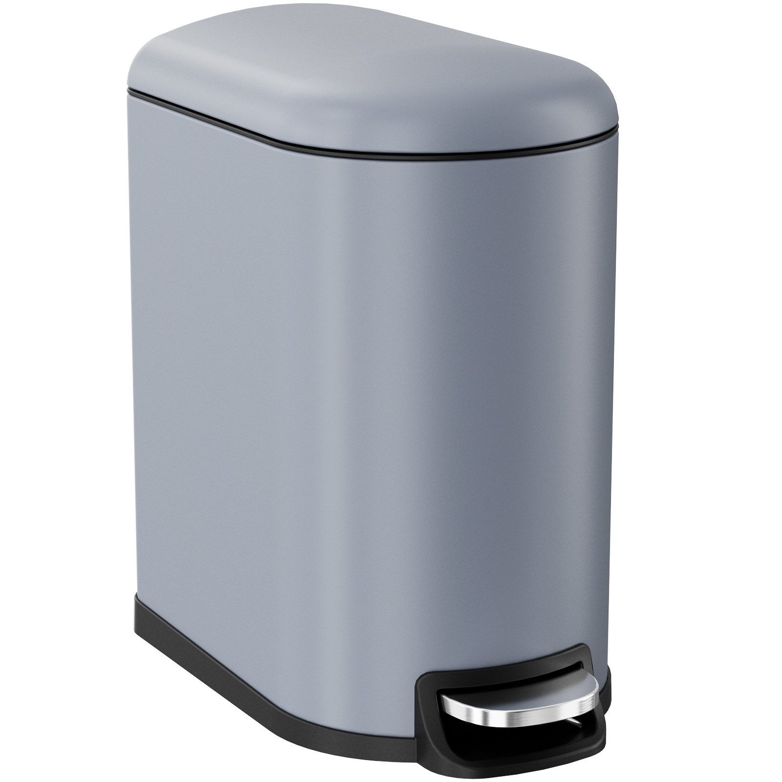 TLGREEN Mülleimer 20L Treteimer aus Edelstahl mit Soft-Close-Deckel, herausnehmbarem Inneneimer und Fußpedal, für Küche, Bad und Büro