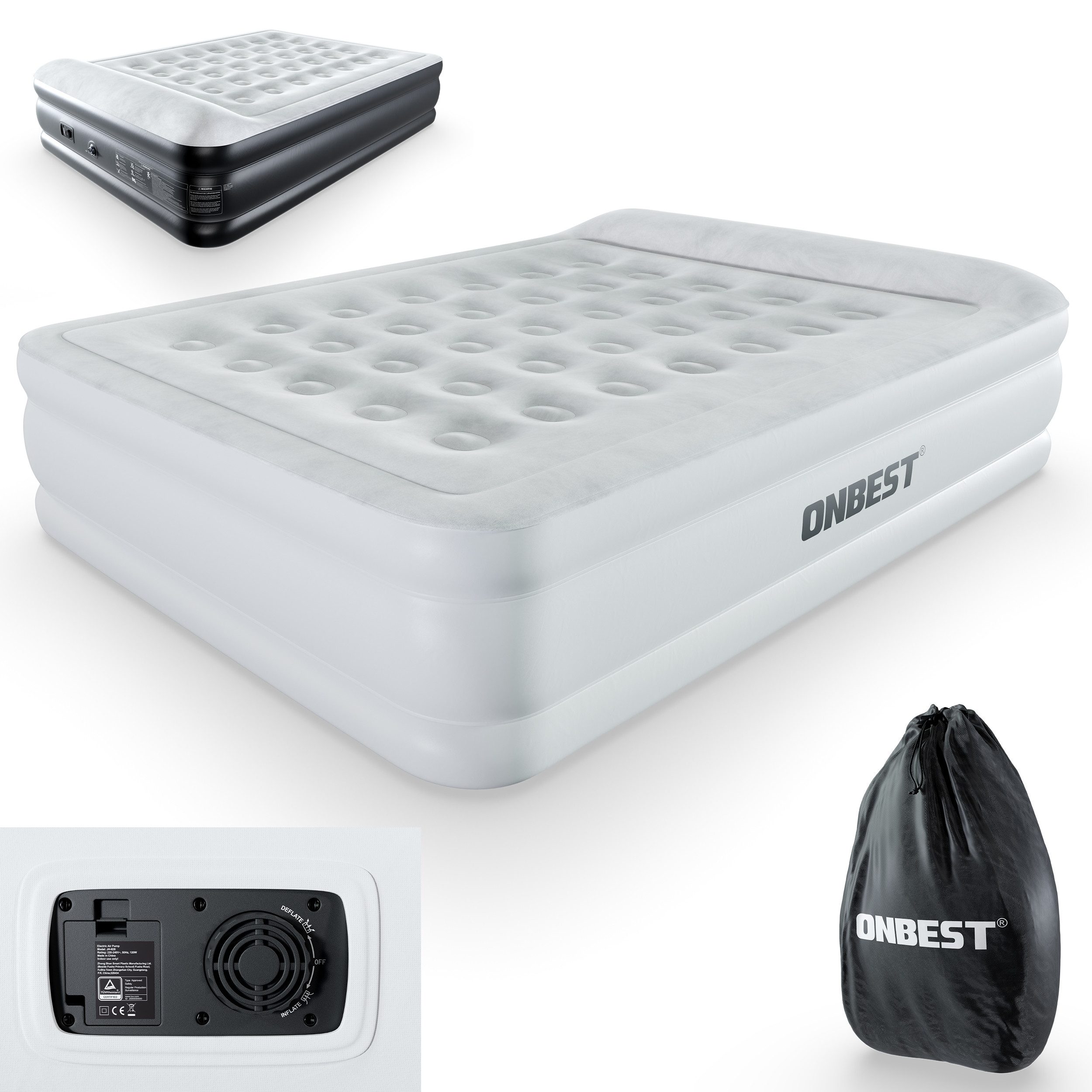 Onbest Luftbett mit elektrischer Luftpumpe und günstig online kaufen