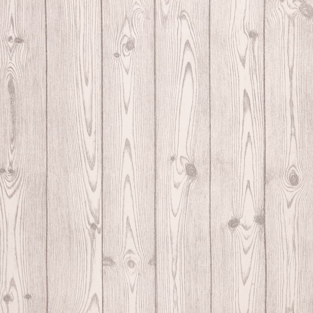 vidaXL Fototapete Vliestapete 3D Holzoptik Grau günstig online kaufen
