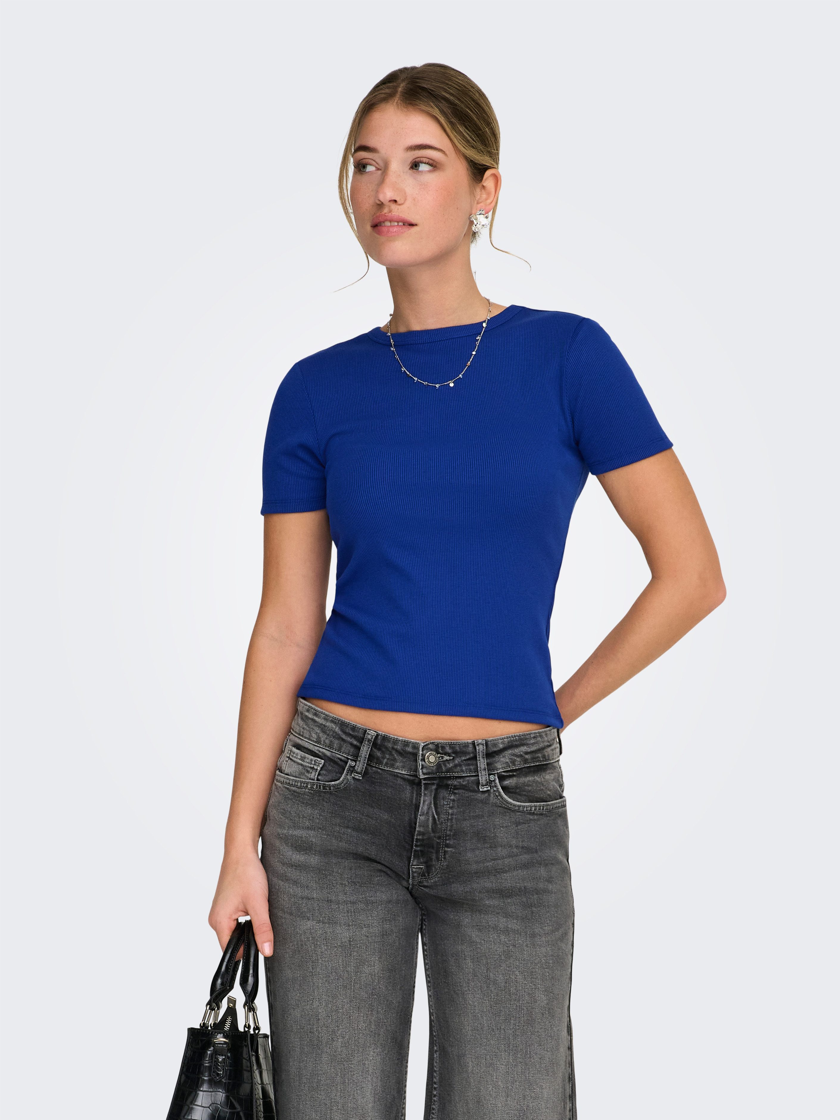 ONLY Kurzarmshirt ONLJUNE S/S TEE JRS NOOS Materialmix