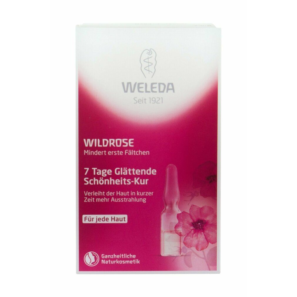 WELEDA Tagescreme Weleda Wild Day Smoothing 7 6ml Treatment Rose Beauty 5 Hautserum