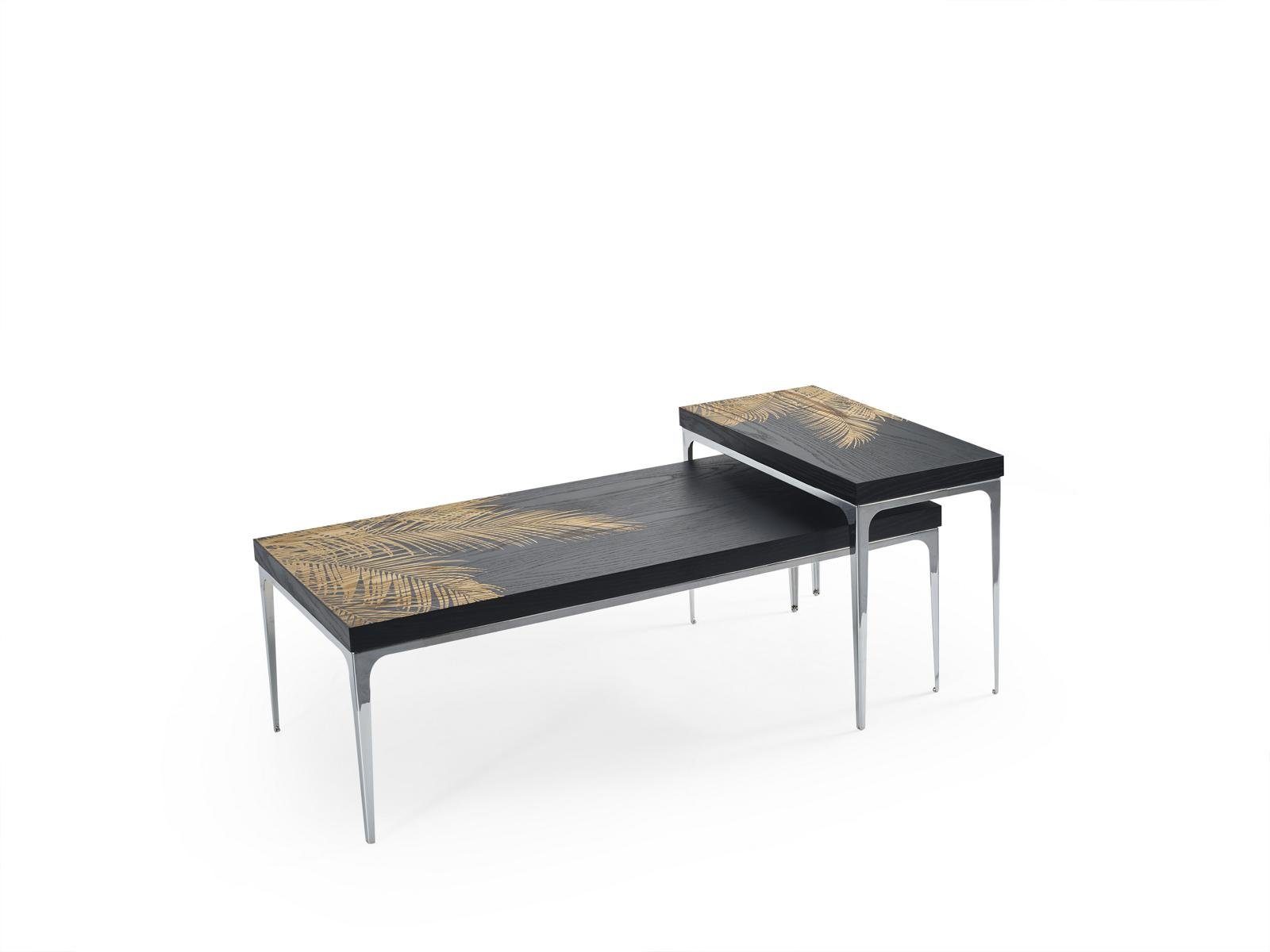JVmoebel Couchtisch Luxus Couchtische Tische Wohnzimmer Schwarz Klassischеr Möbel (2x Couchtische), Made in Europe