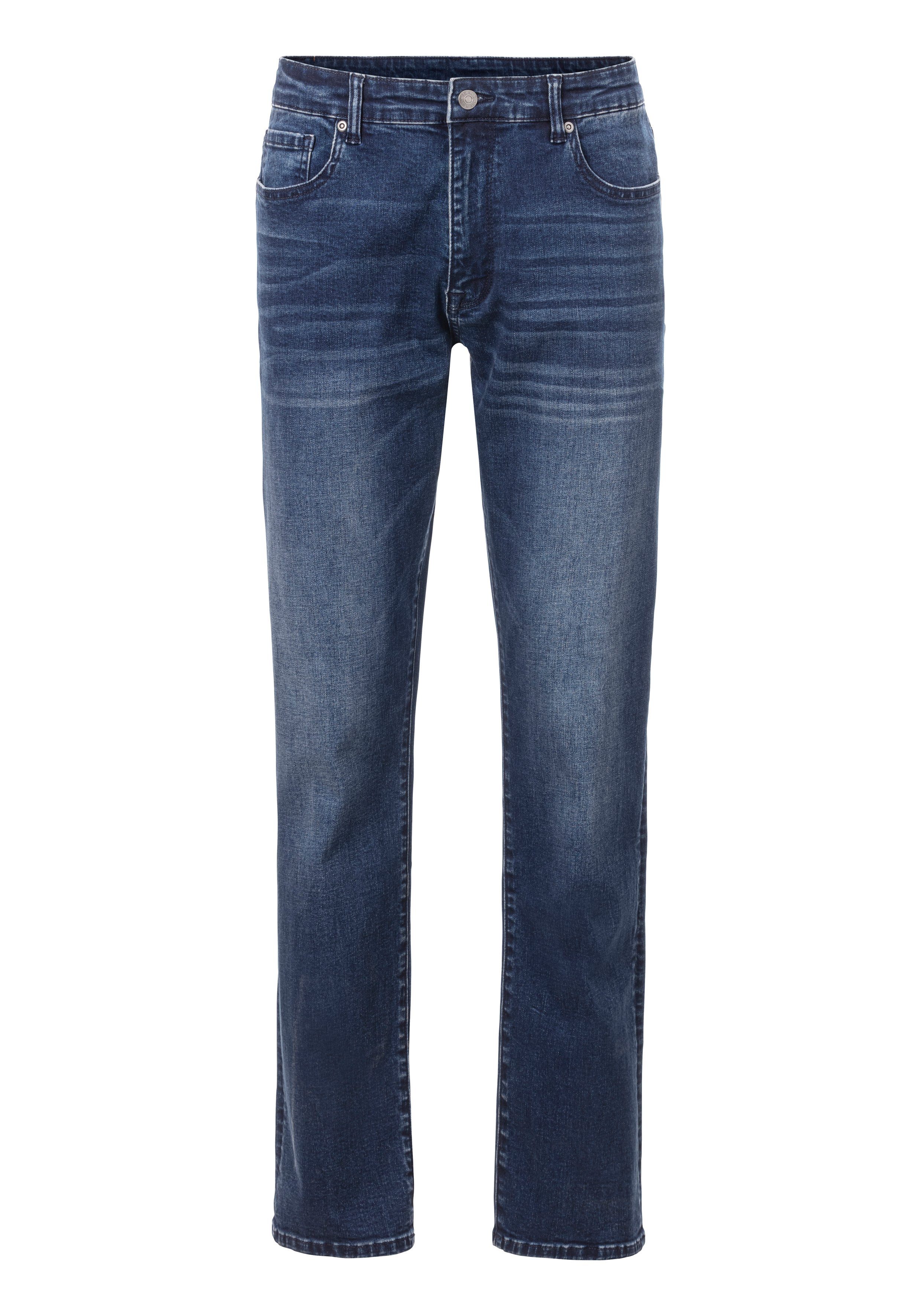 John Devin 5-Pocket-Jeans Straight-fit Jeans aus elastischer Denim-Qualität. € 44,99
