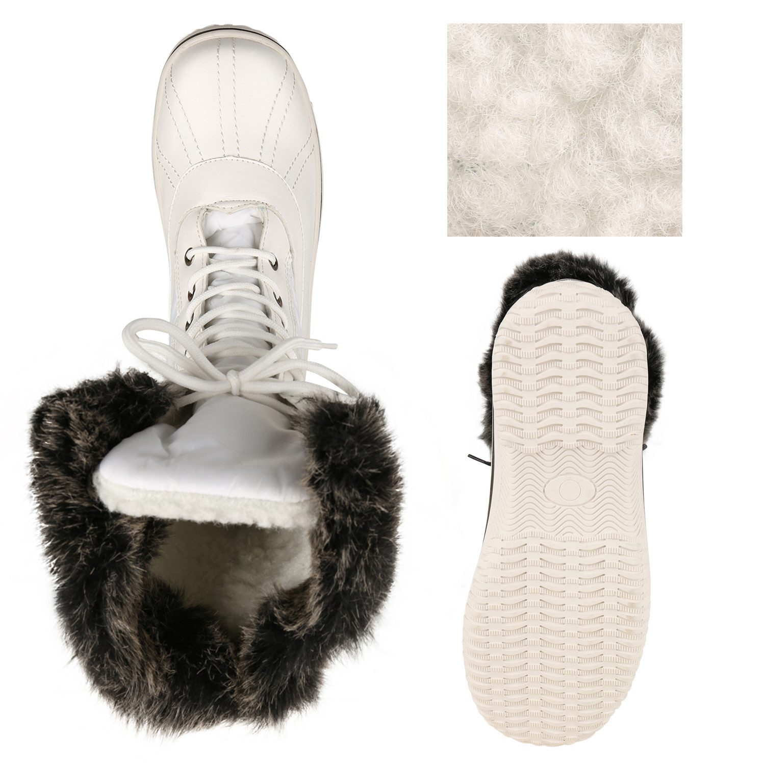VAN HILL 838030 Winterstiefel Damen Winterstiefel Savannah mit Warmfutter und Profilsohle – Bild 4 von 4