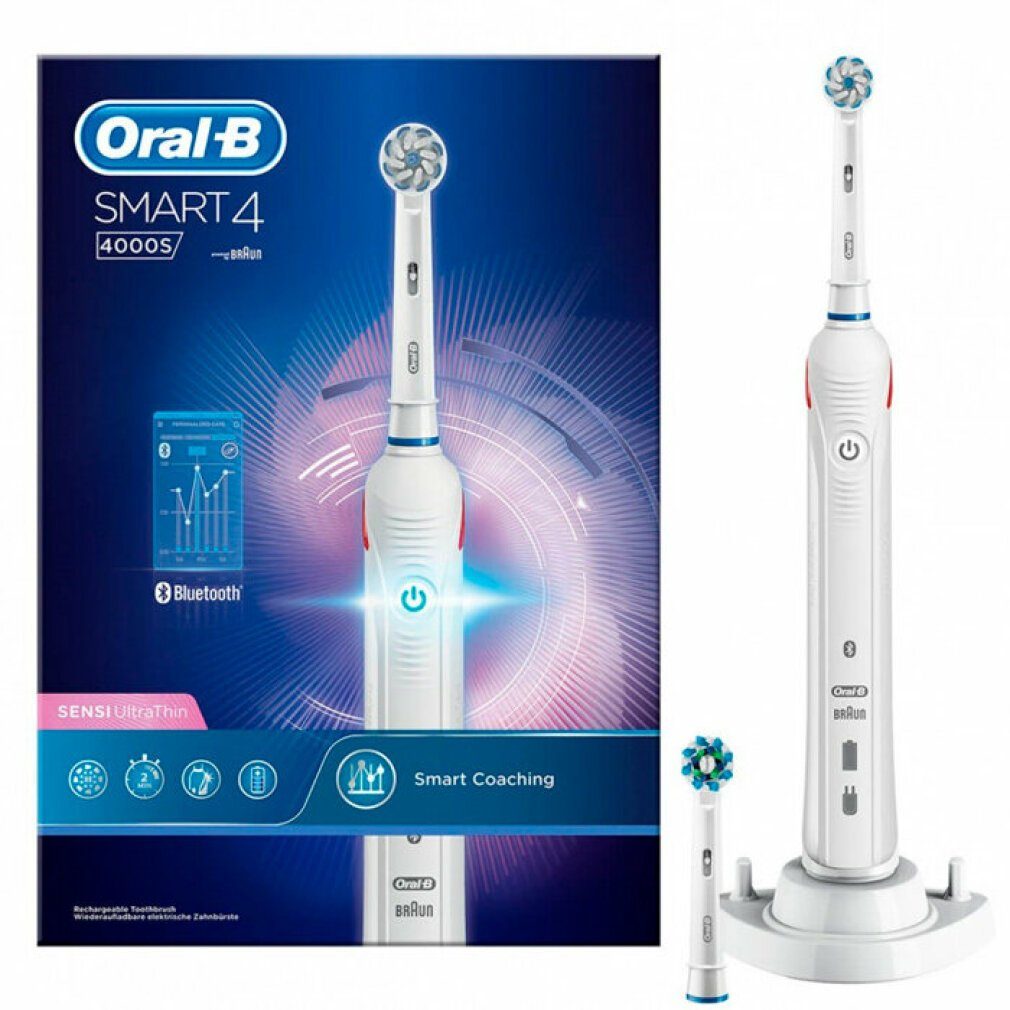 Oral B Elektrische Zahnbürste OralB Smart 4400S Crossaction Elektrische  Zahnbürste Wiederaufladbar Powered By Braun