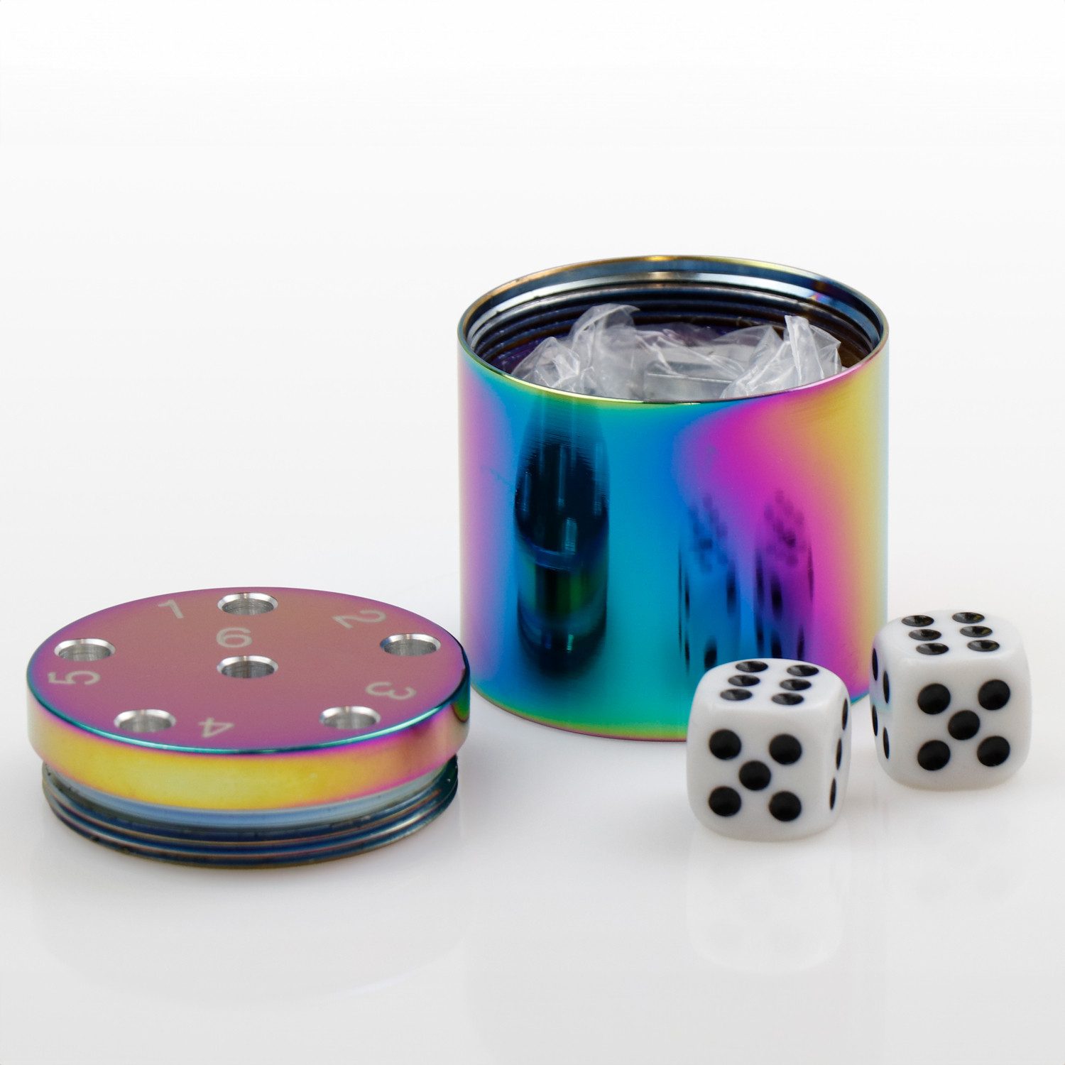 BestSaller Spiel SUPER SIX Würfelspiel Aluminum Sonder Edition SUPER SIX, Würfelspiel, 36 Spielstäbchen & 2 Würfel