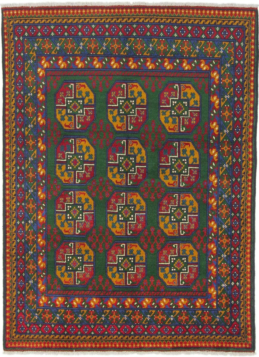 Orientteppich Afghan Trading, Höhe: 148x202 6 Orientteppich, mm Akhche rechteckig, Nain Handgeknüpfter