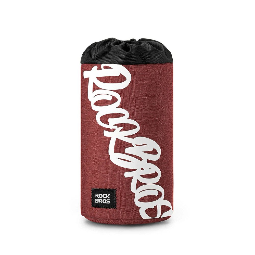 ROCKBROS Fahrradtasche Trinkflaschentasche Lenkertasche Flaschenhalter (Spar-Set, 1-tlg., 9 x 18 cm leicht), verstellbare Öffnung, Klettbefestigung, 1 l, 53 g