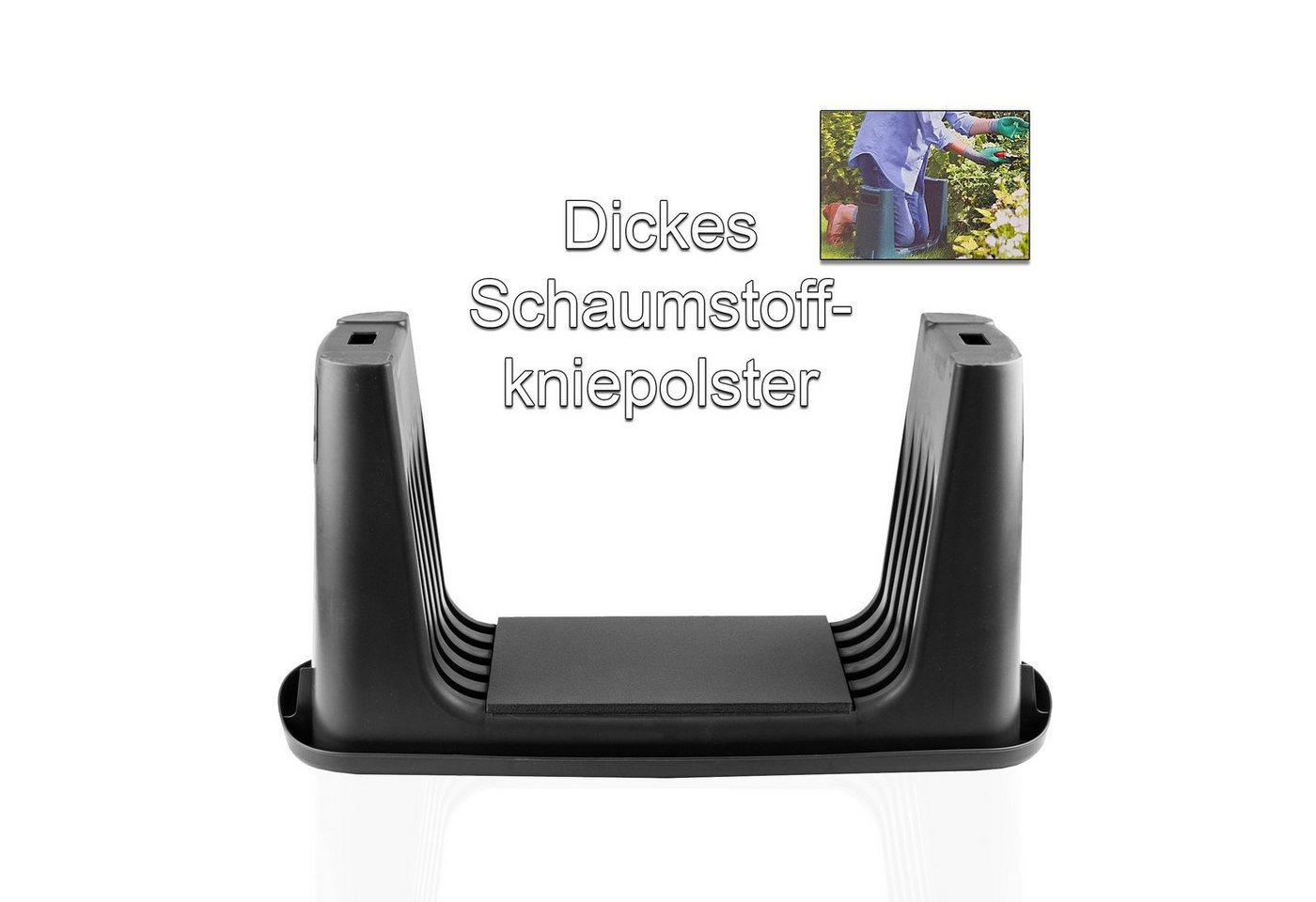 Thumbnail - BigDean Kniebank Gartenbank + Polsterung Pflanzhilfe für Ihren Garten Mit Werkzeugfach