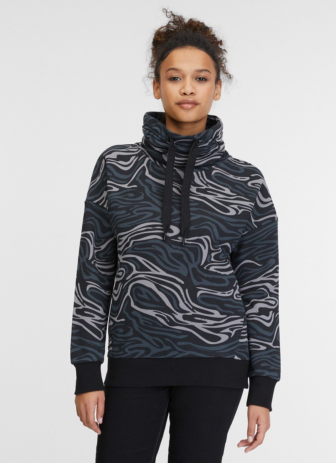Ragwear Sweatshirt JULISSA PRINT mit Allover Muster