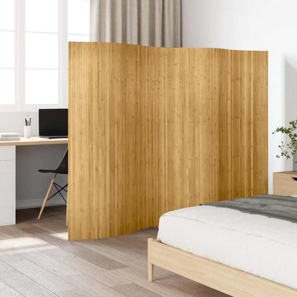 furnicato Raumteiler Bambus Sichtschutz 250 x 165 cm Natur, 1-tlg.