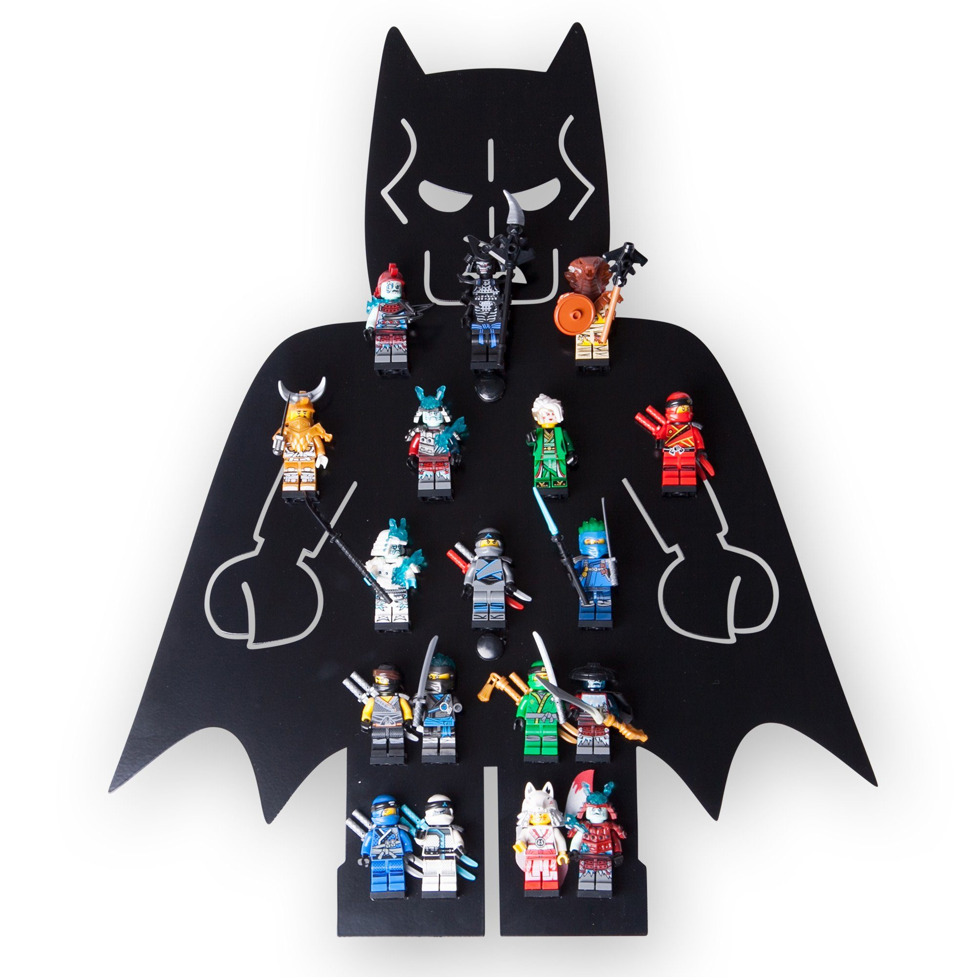 Batman moin für Minifiguren Kinderzimmer 18 moin Klemmbaustein Regal Wandregal minis minis