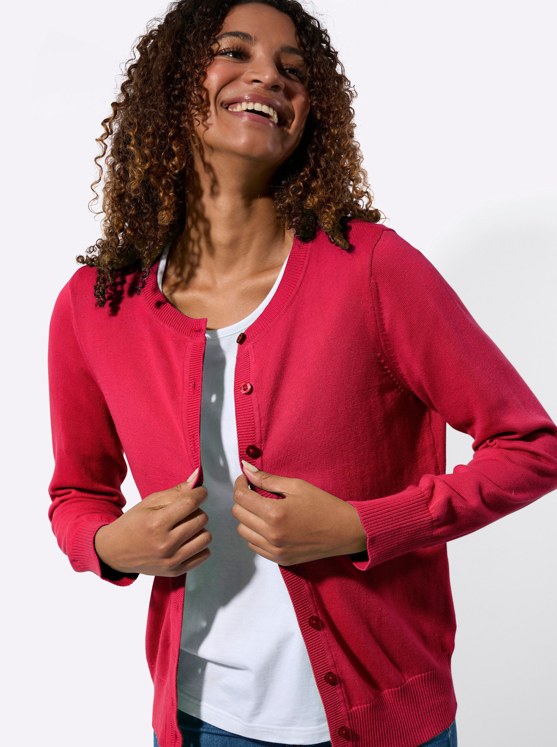 Witt Strickjacke Strickjacke Langarm Jersey