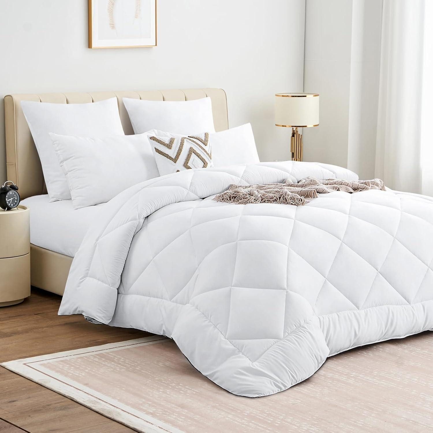 LuxusKollektion 4-Jahreszeitenbett bettdecke 200x220 ganzjahresdecke kuscheldecke flauschig sofadecke – Bild 2 von 5