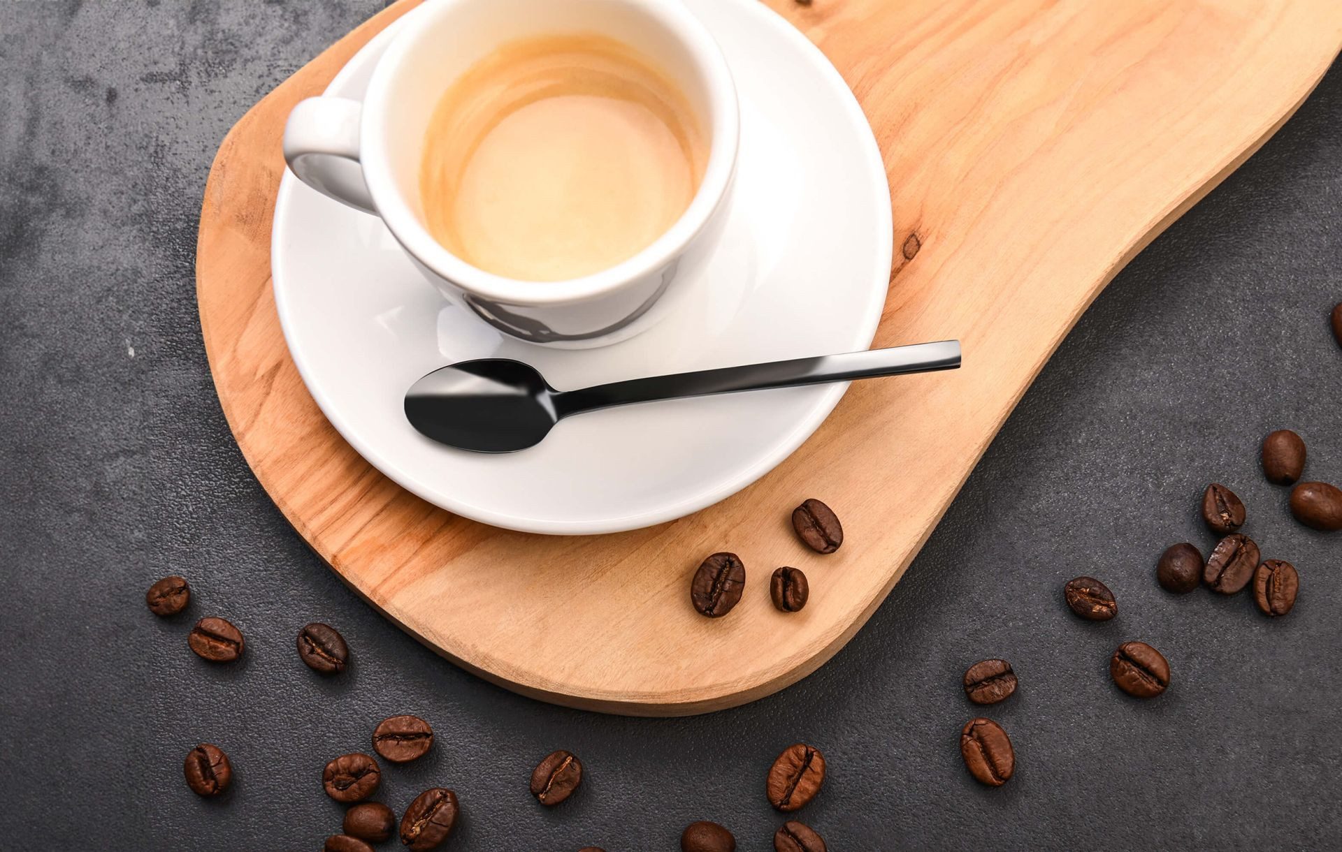 GRÄWE Espressolöffel (6 Stück), Espressolöffel 6 Stück, Edelstahl - Titan, Serie LISSABON