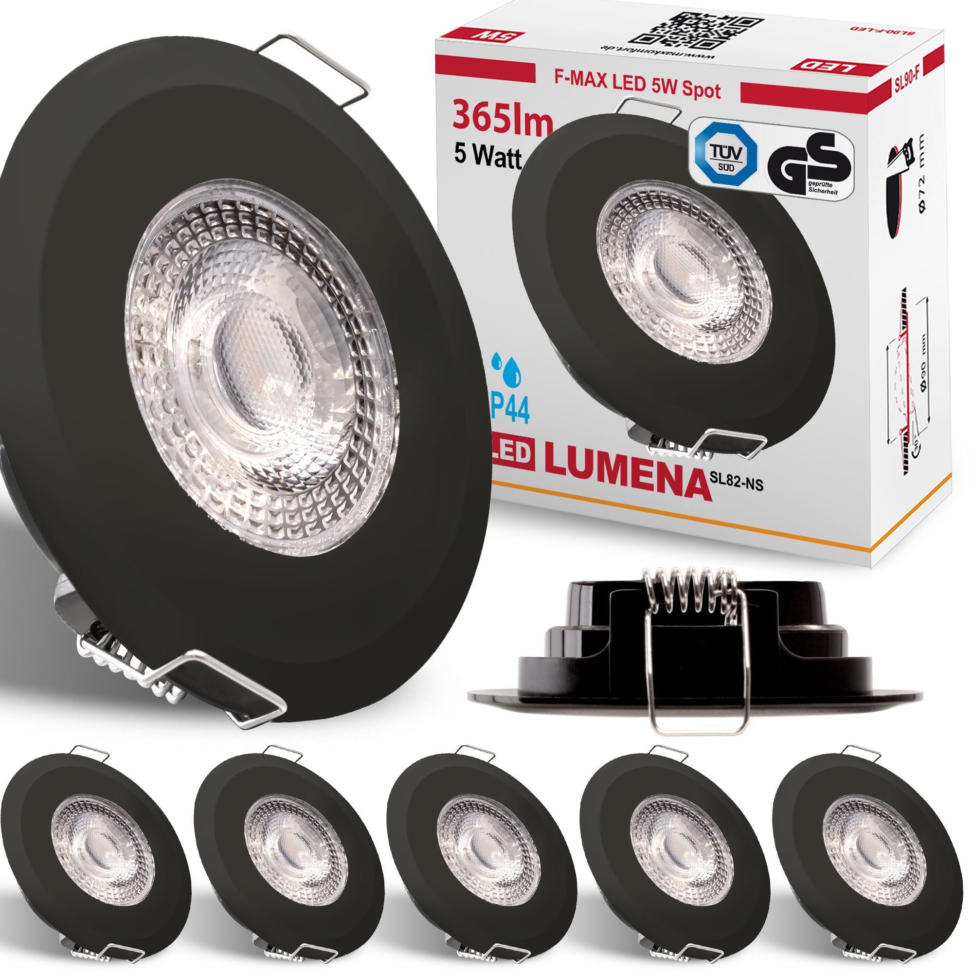 Flacher LED-Einbaustrahler 5W Rund – Superflach, Dimmbar, Perfekt Für Decke & Wand