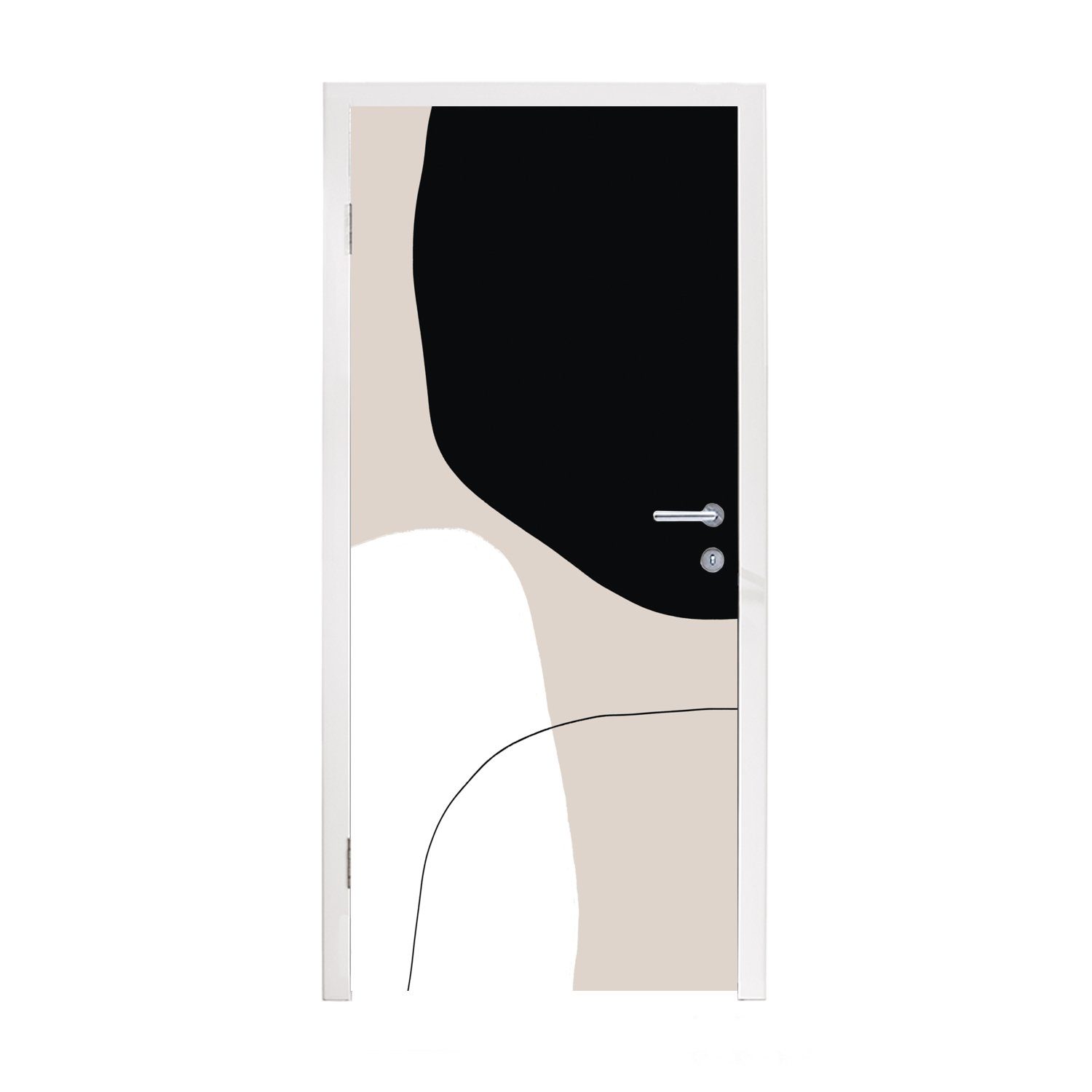 MuchoWow Türtapete Matt, - bedruckt, Abstrakt für cm Formulare Fototapete Türaufkleber, Tür, St), (1 - Gestaltung, 75x205