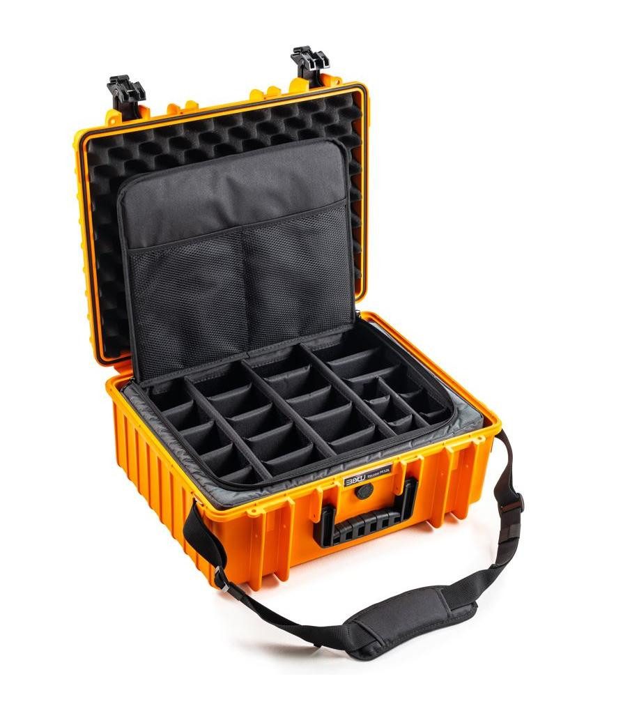 B&W International Fotorucksack B&W Photo Set Case Typ 6000 mit Photo Bag orange