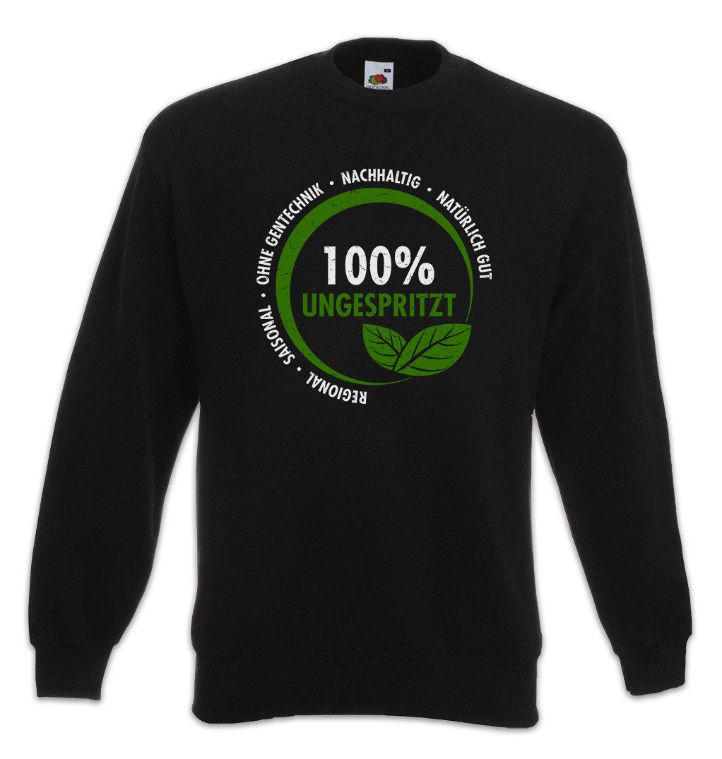 Sweatshirt 100% Ungespritzt Sweatshirt Ernte Vegan Öko Demeter Landwirt Eco