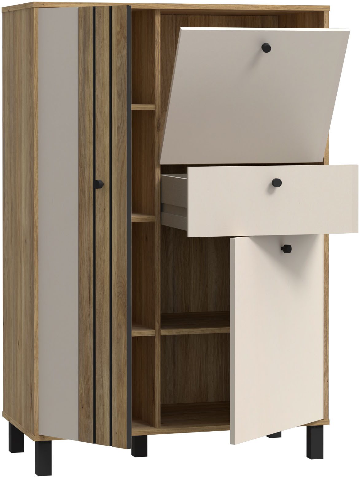 FORTE Highboard Killarney, Highboard, Soft Close, Stauraum