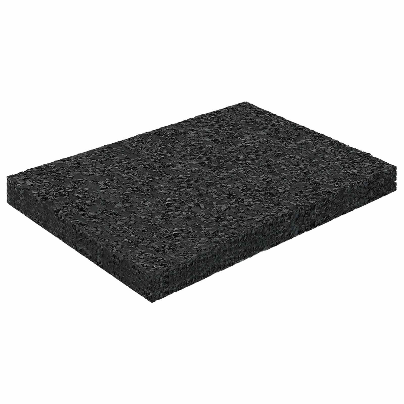 Gummimatte Gummigranulat-Patiopad Schwarz 6 x 9 x 0,8 cm Gummi