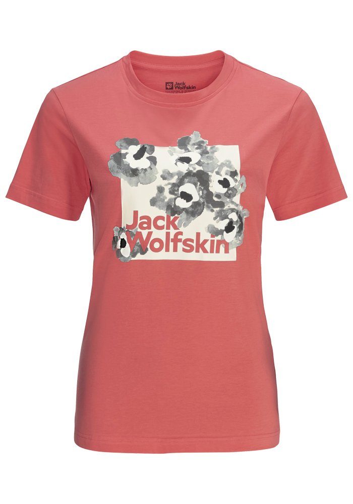 Jack Wolfskin T-Shirt BOX faded-rose W FLORELL T