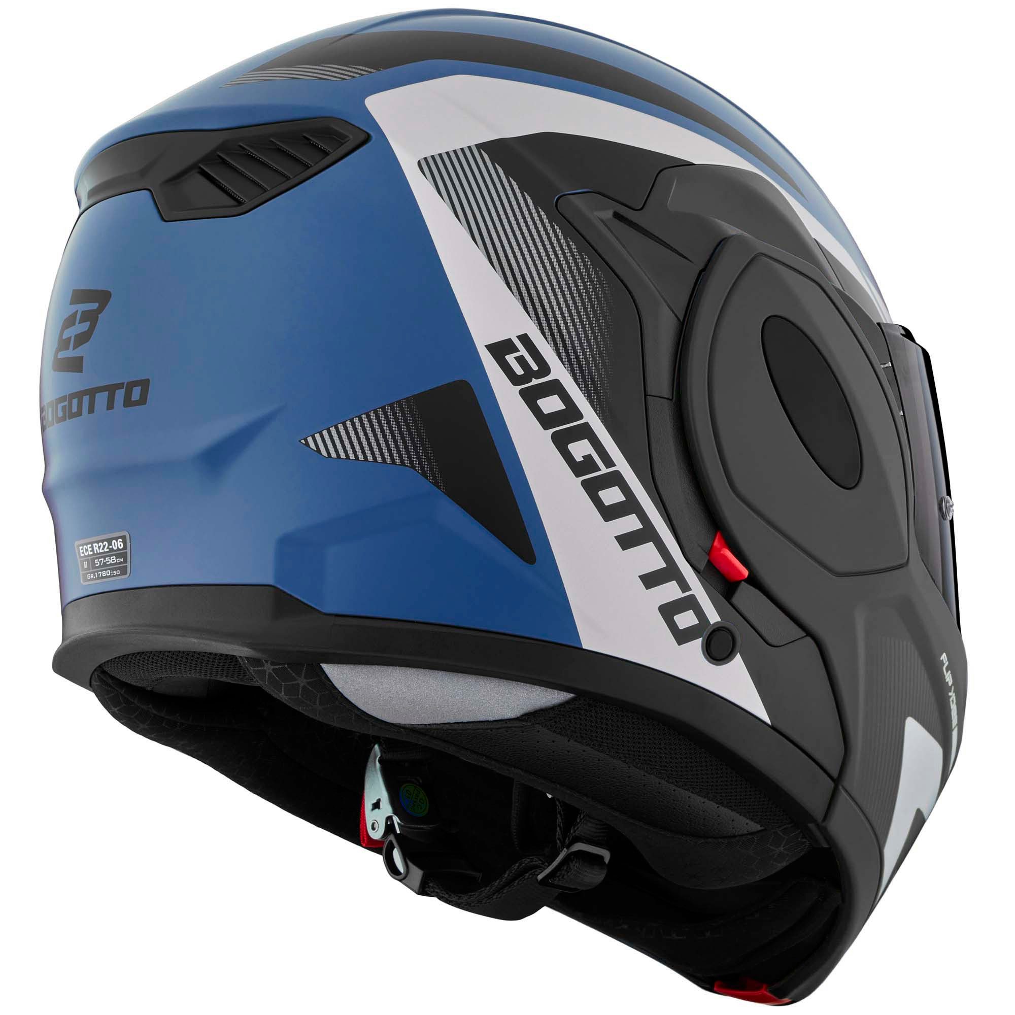 Bogotto Motorradhelm FS-X600 Atyr Klapphelm, Vorbereitet Für Kommunikationssystem,geeignet Brillenträger,vorbe – Bild 4 von 5