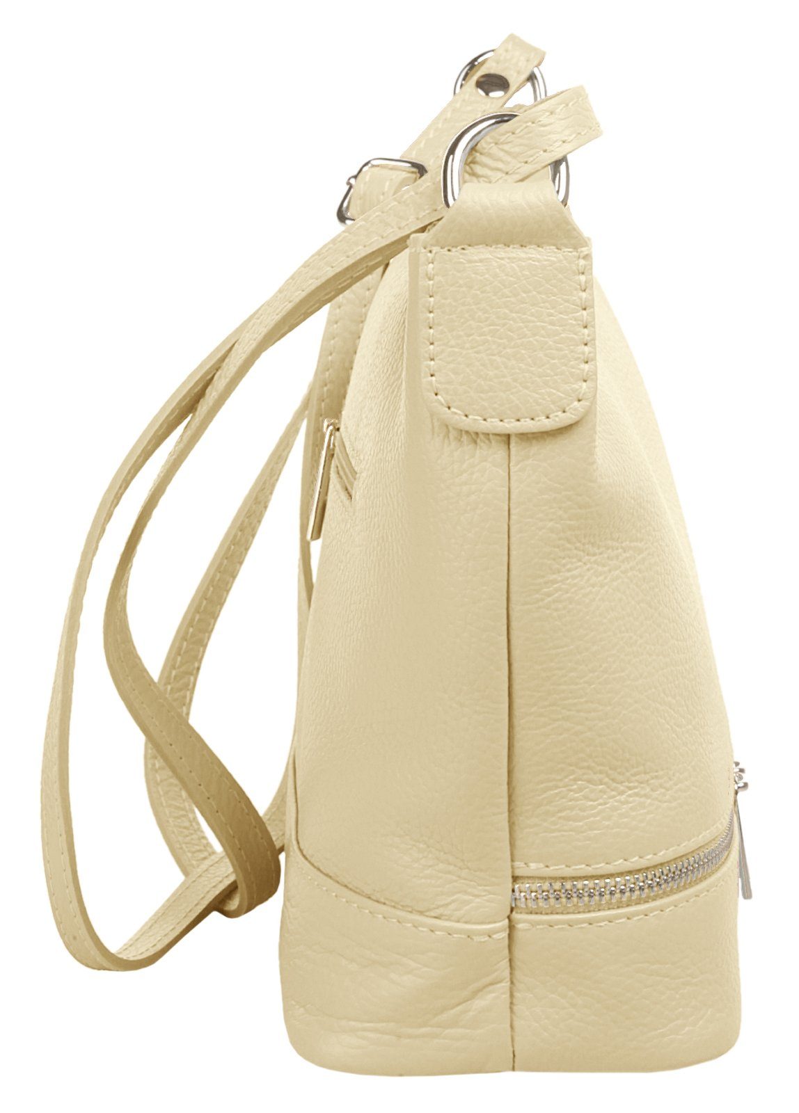 Cluty Umhängetasche (1-tlg), echt Leder, Made in Italy