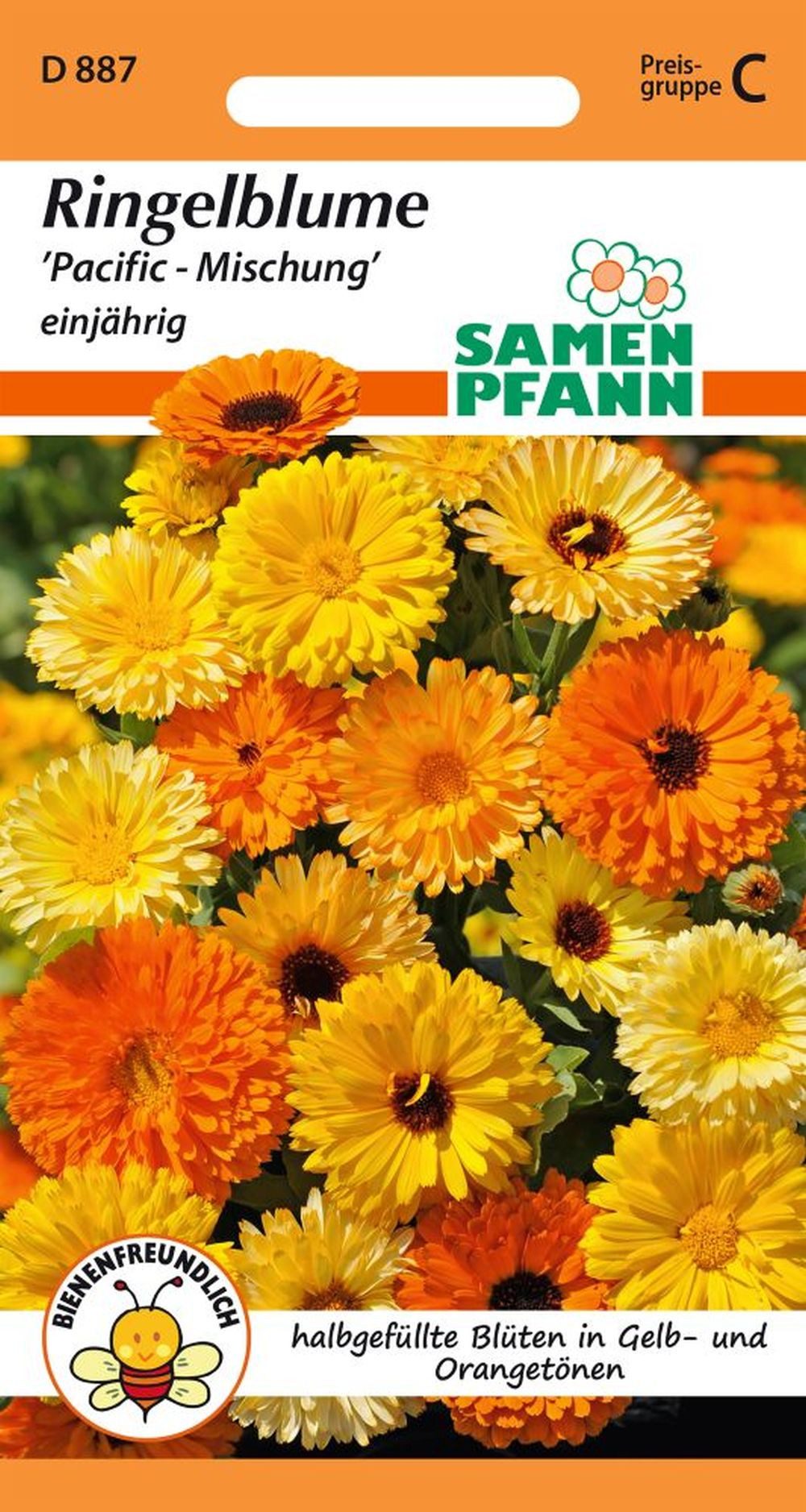 SAMEN PFANN Blumensamen Ringelblume, Mischung - Ringelblume-Samen Saatgut Samen, Calendula officinalis