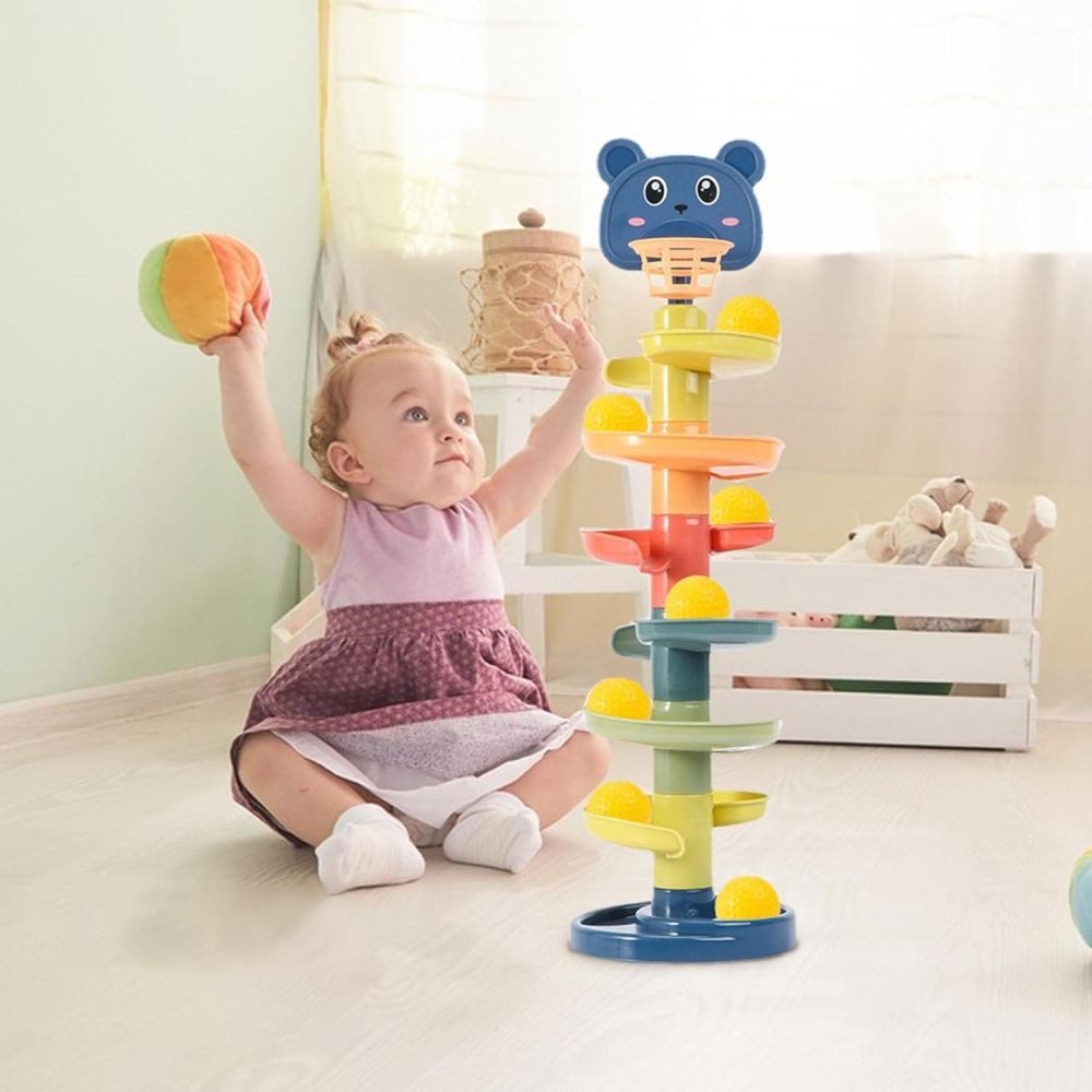 MEGAGOODS Lernspielzeug Montessori Kugelbahn Lernspielzeug Kinder günstig online kaufen