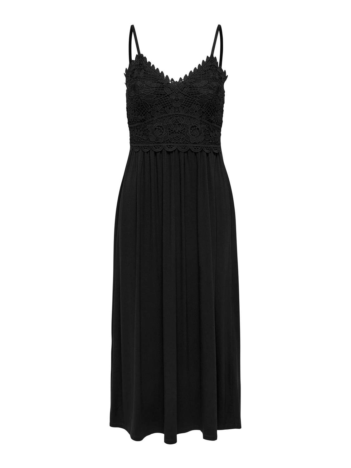 ONLY Spaghettikleid ONLHONEY STRAP DRESS JRS Viskosemischung, regular fit