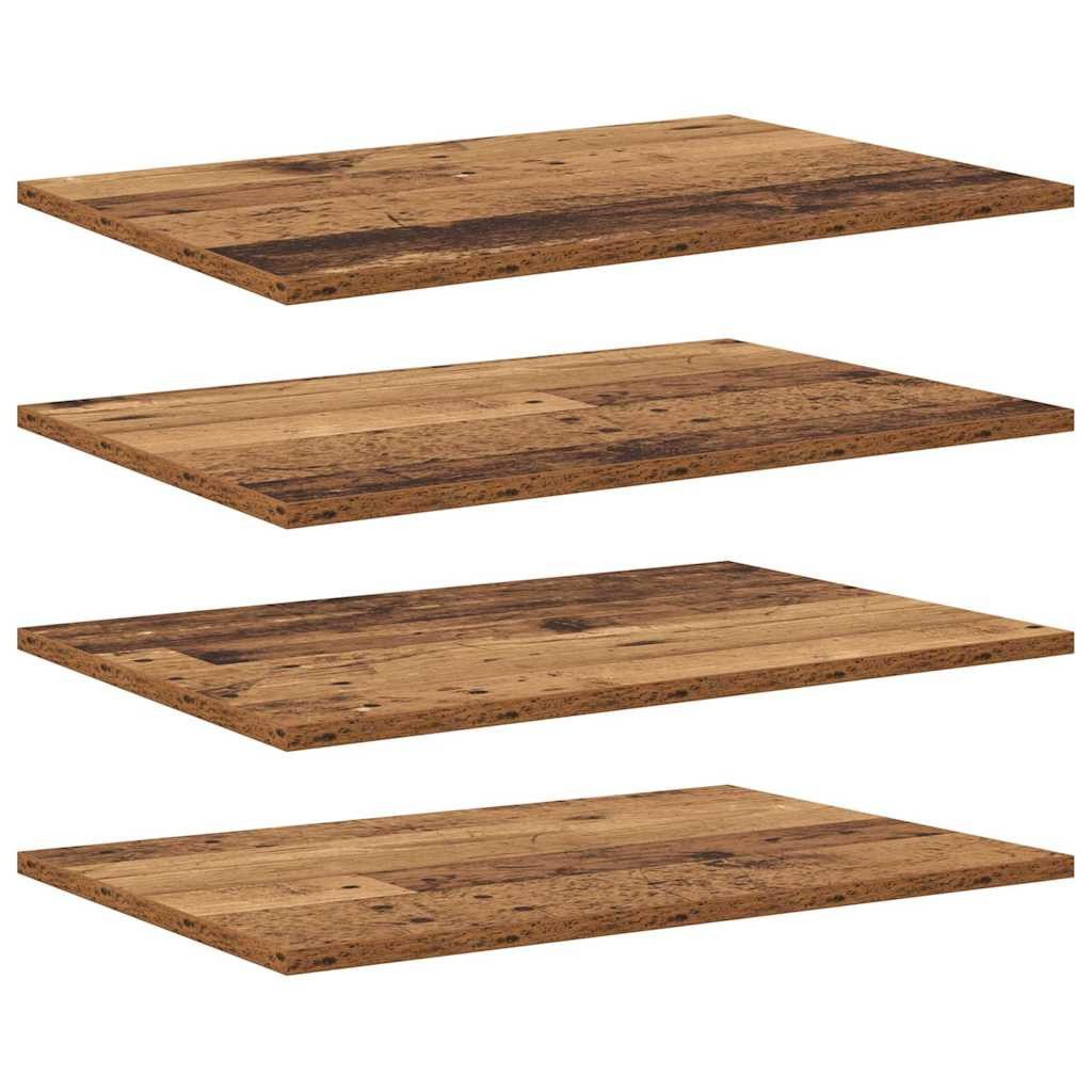 vidaXL Bücherregal Regalbrett 4 pcs Braun günstig online kaufen