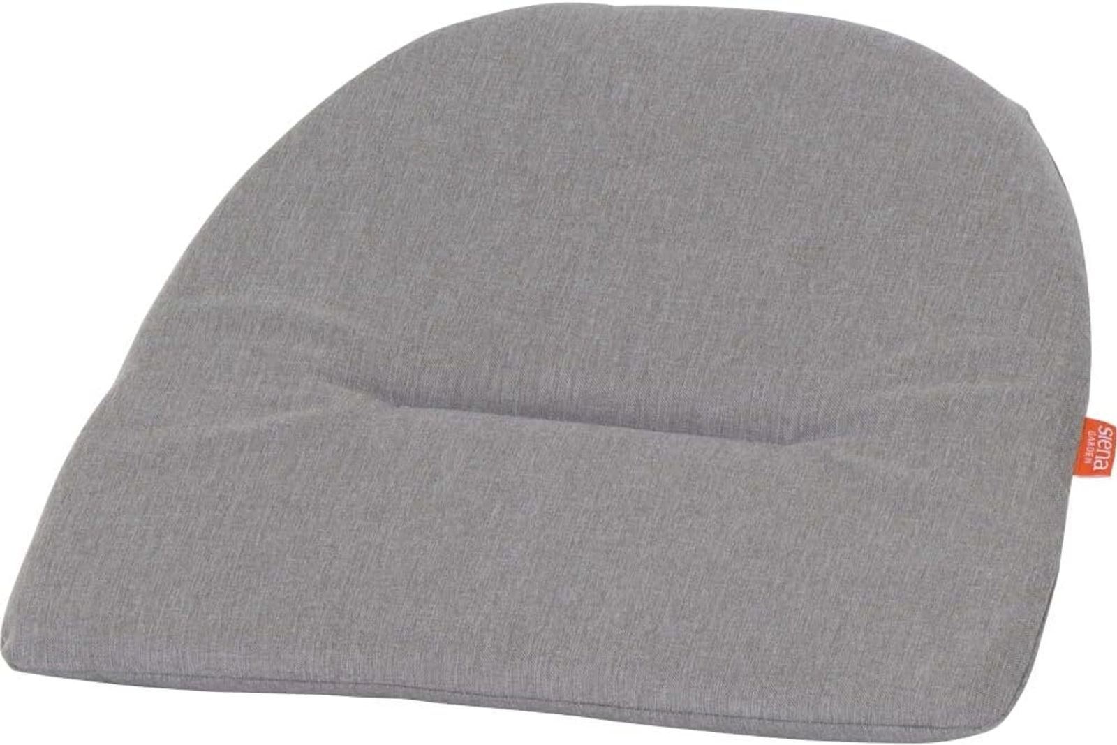 BURI Stuhlkissen Sitzkissen für Gartenstuhl Easy silber 34x27 Stuhlkissen Sitzauflage