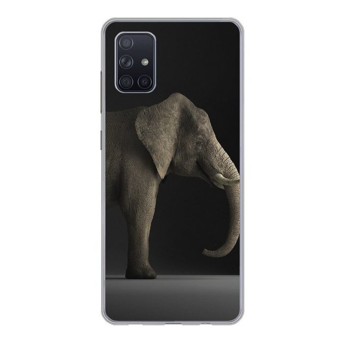 MuchoWow Handyhülle Elefant - Tiere - Licht Phone Case Handyhülle Samsung Galaxy A71 Silikon Schutzhülle