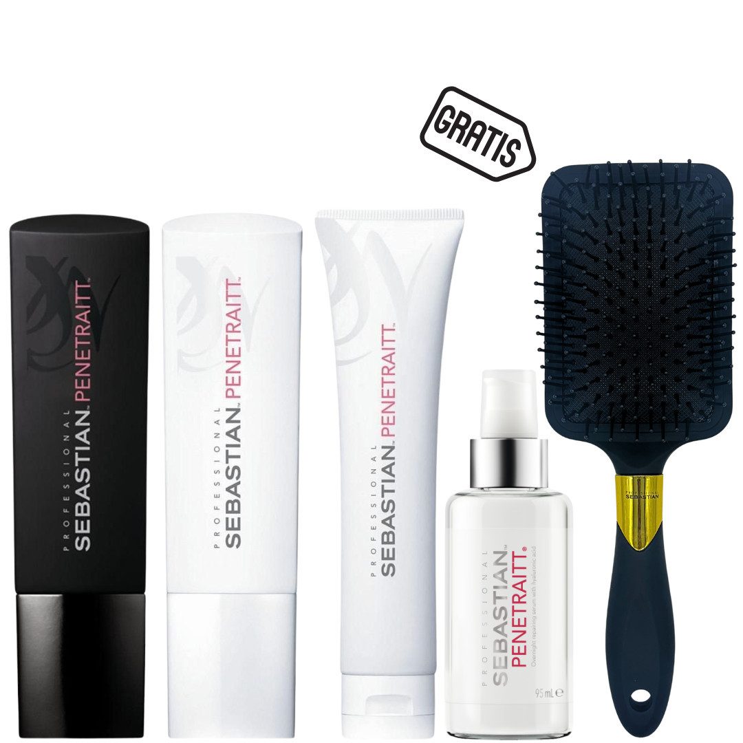 Sebastian Professional Haarpflege-Set Penetraitt Set + gratis Paddle Brush, 5-tlg.