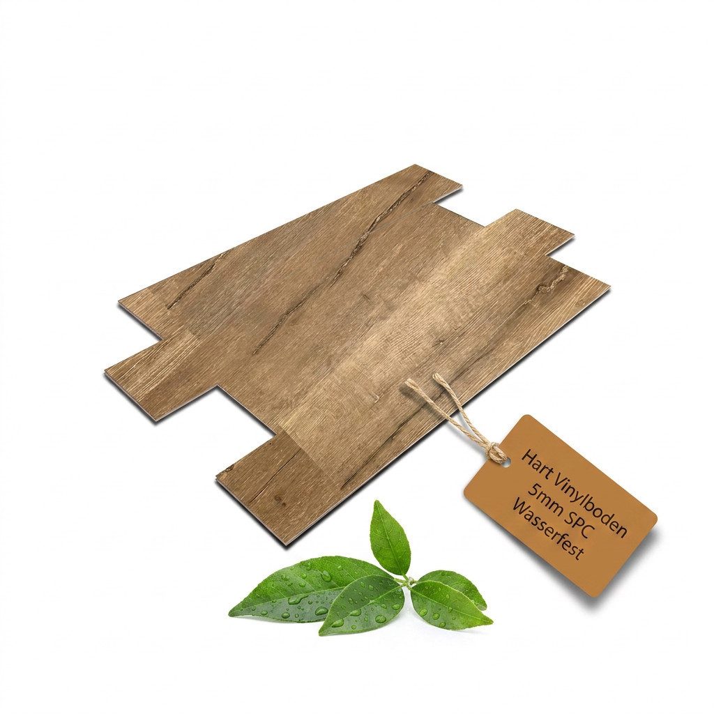 NoblesBox Vinyllaminat Klick Vinylboden SPC - Hartvinyl - 4+1mm Wasserfest - 1 mm Isolierung, Für Fußbodenheizung, Hochabriebfest & Klicksystem