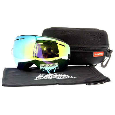 A Ade Snowboardbrille Skibrille Doppel-Objektiv UV-Schutz Anti-Fog, (Snowboardbrille für Damen, Herren, Jungen, Mädchen), UV Schutz, mit Anti-Beschlag-Funktion, mit Anti-Beschlag-Beschichtung