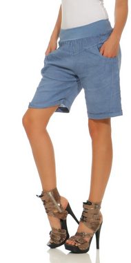 Mississhop Leinenhose Leinenshorts Bermuda 100 % Leinen kurze Hose 276