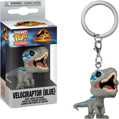 Funko Schlüsselanhänger Jurassic World - Velociraptor (Blue) Pocket POP!