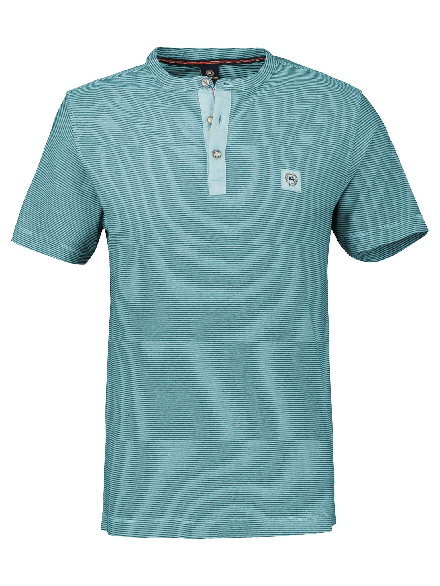 LERROS Kurzarmshirt mit Logostickerei an der günstig online kaufen