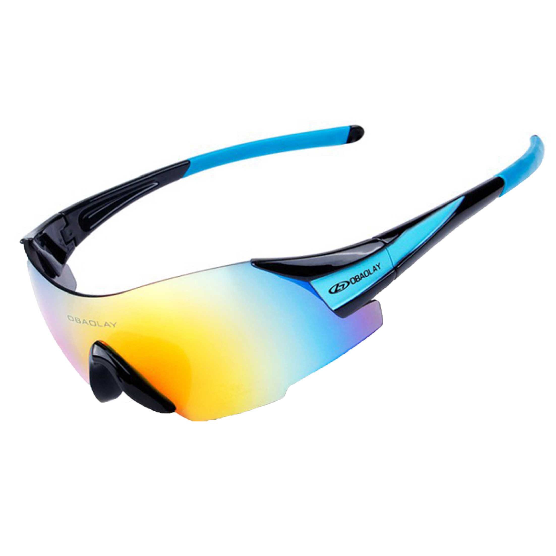 KINSI Fahrradbrille Randlose Fahrradbrille, Mountainbike-Outdoor-Sonnenbrille, UV-Schutz, Mountainbike-Sonnenbrille, staubabweisend, rutschfest, passgenau