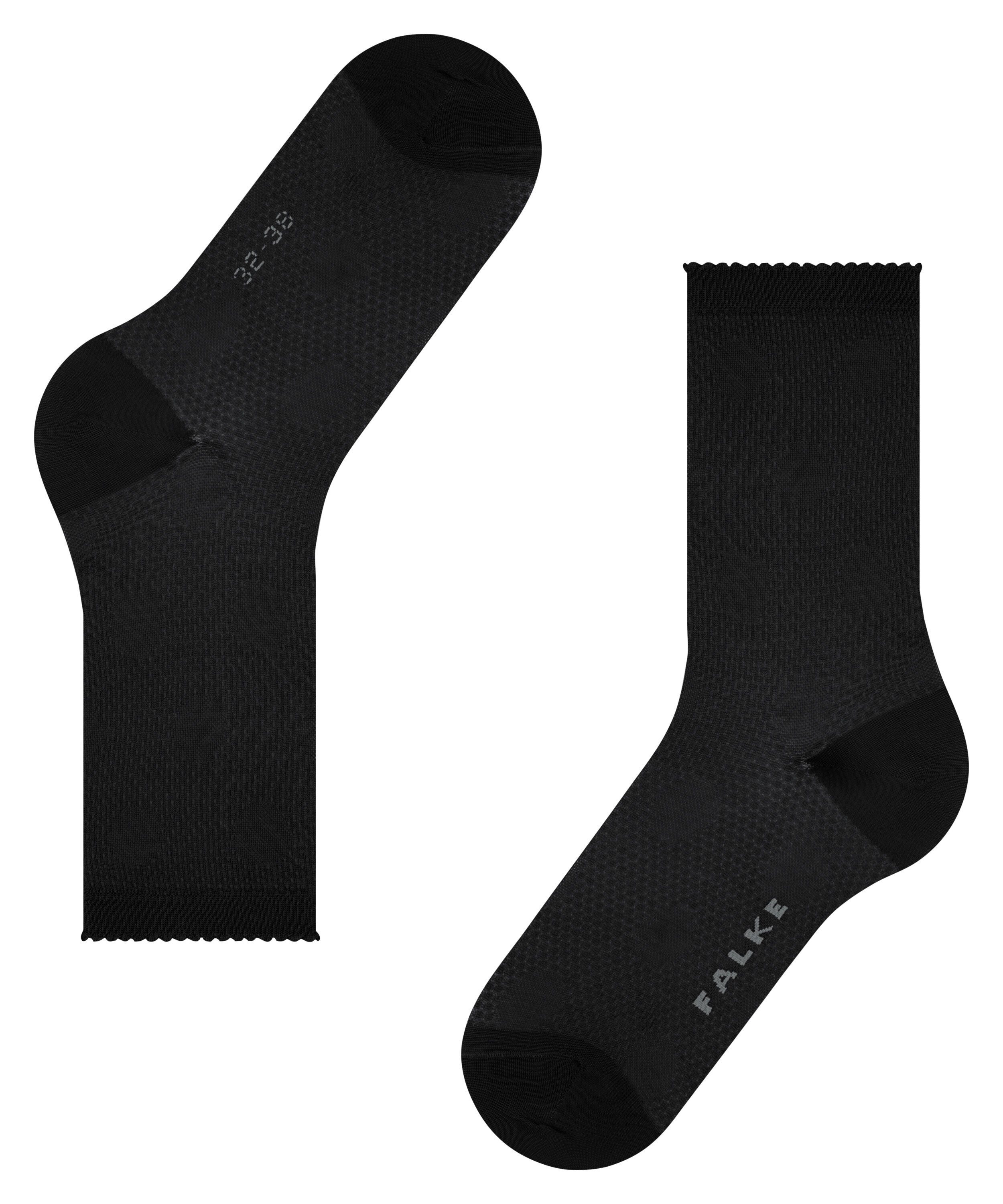 (3000) (1-Paar) black Grainy Socken FALKE Dot